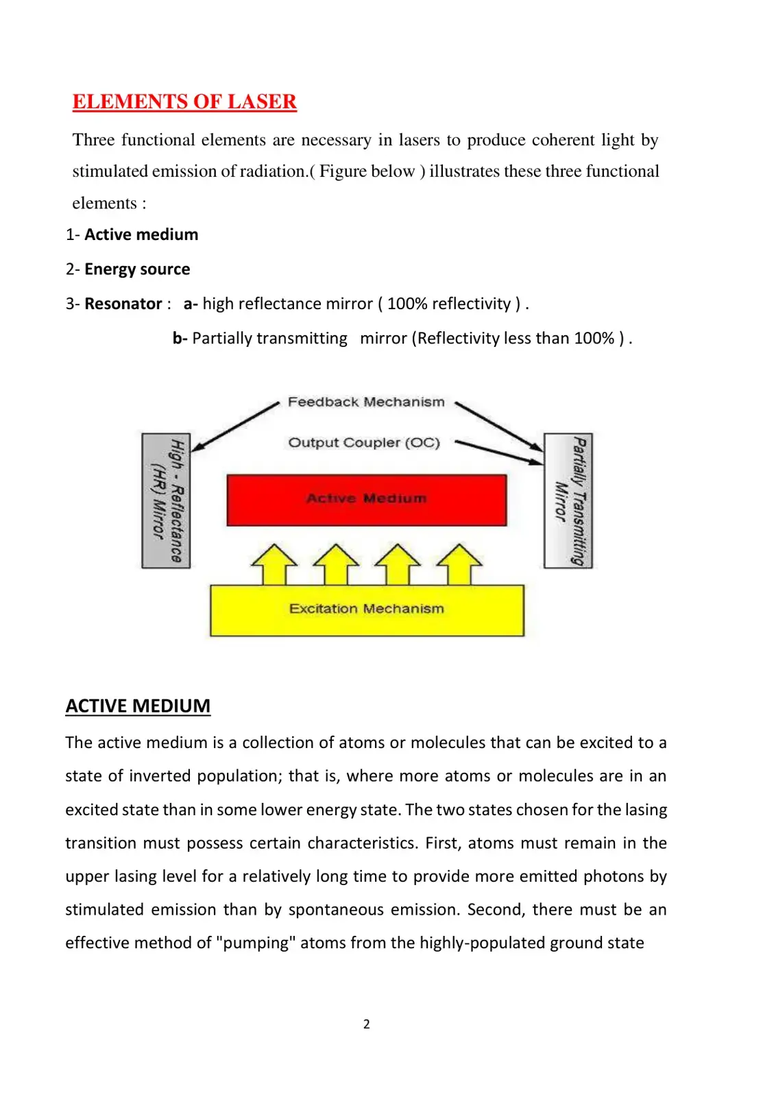 غلاف كتاب Elements of Laser
