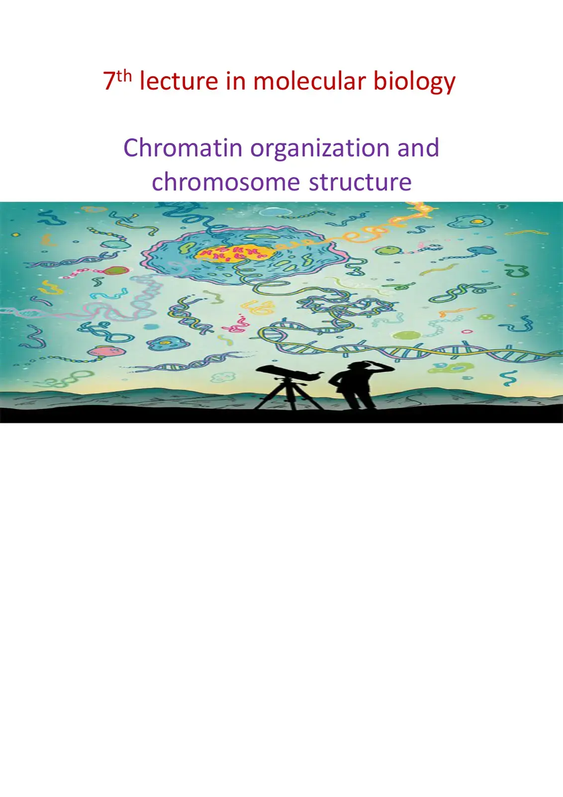 غلاف كتاب Chromatin organization and chromosome structure