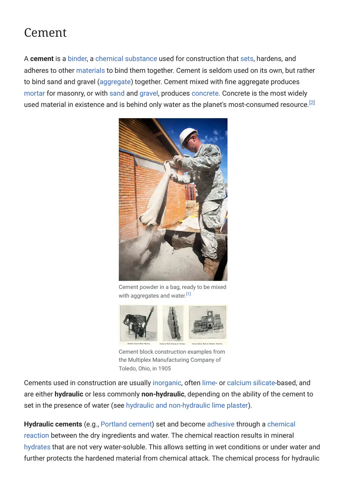 غلاف كتاب Cement