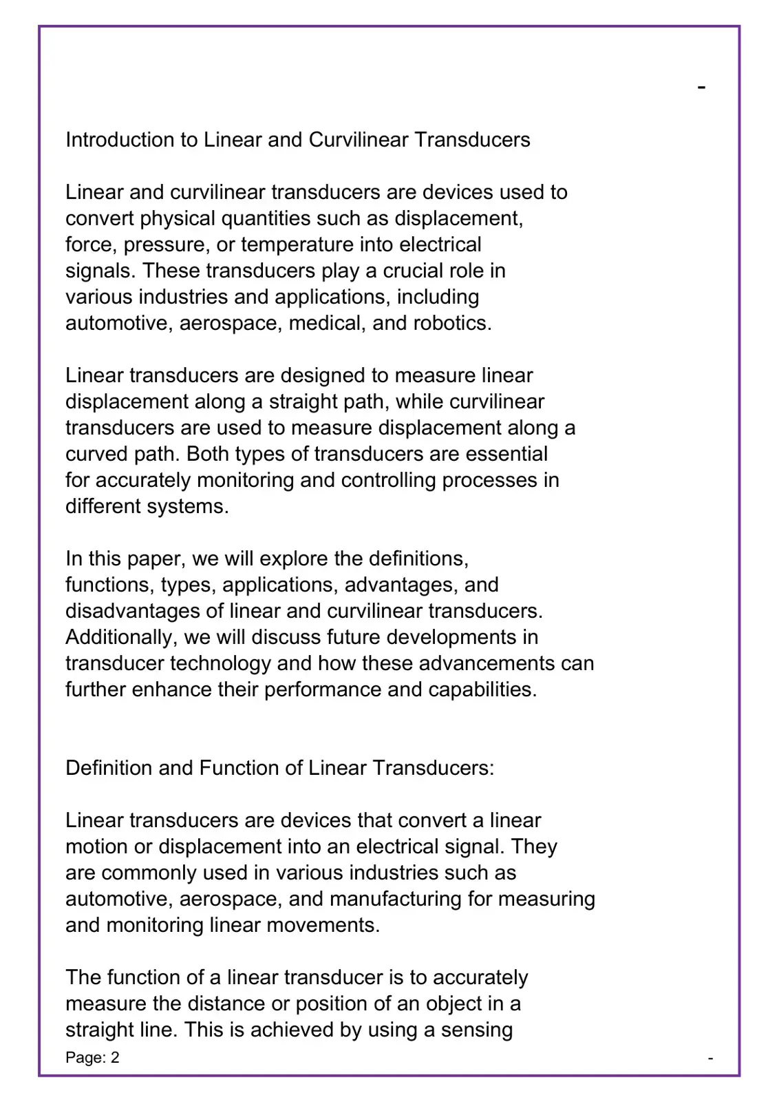 غلاف كتاب Introduction to Linear and Curvilinear Transducers