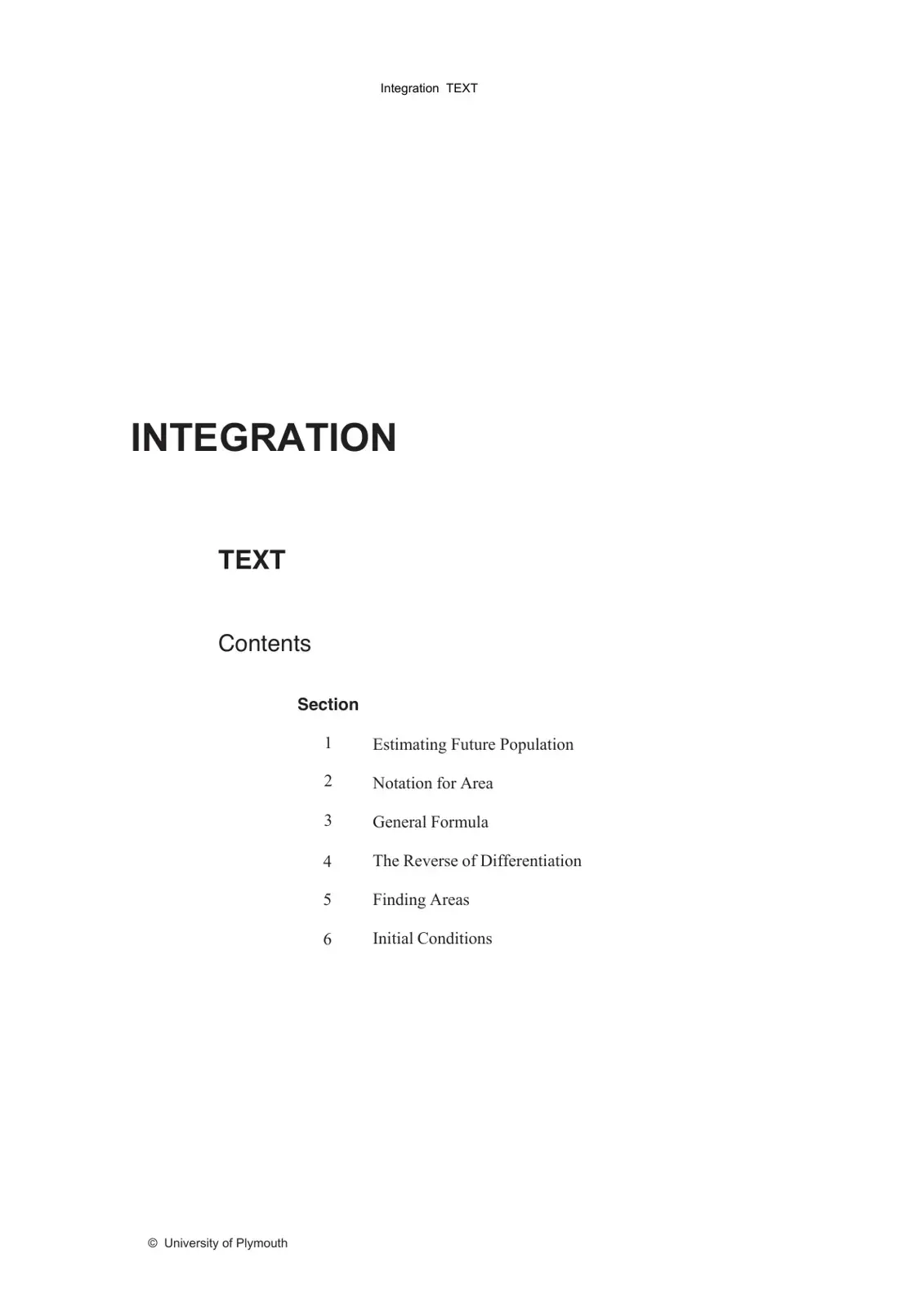 غلاف كتاب Integration TEXT