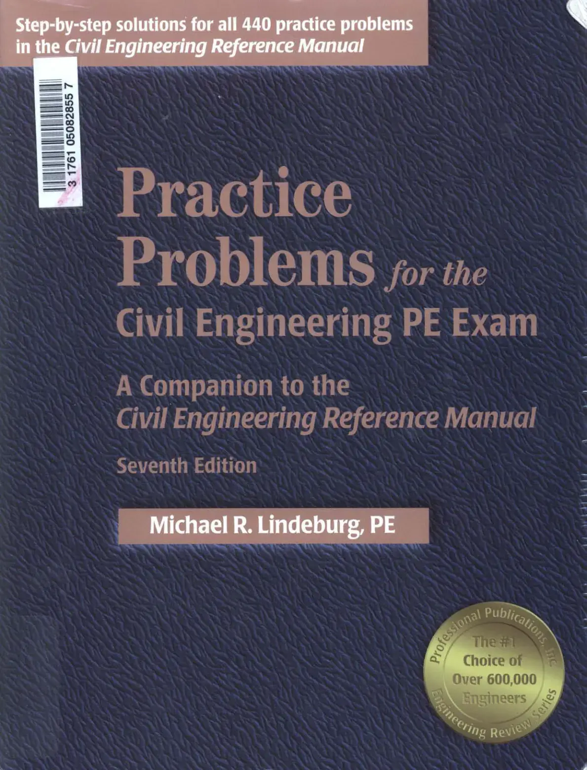 غلاف كتاب Practice Problems for the Civil Engineering PE Exam