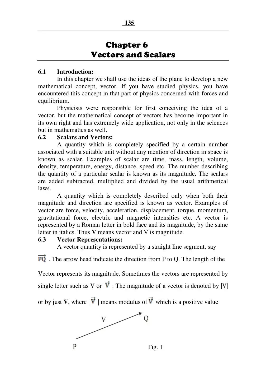 غلاف كتاب Vectors and Scalars