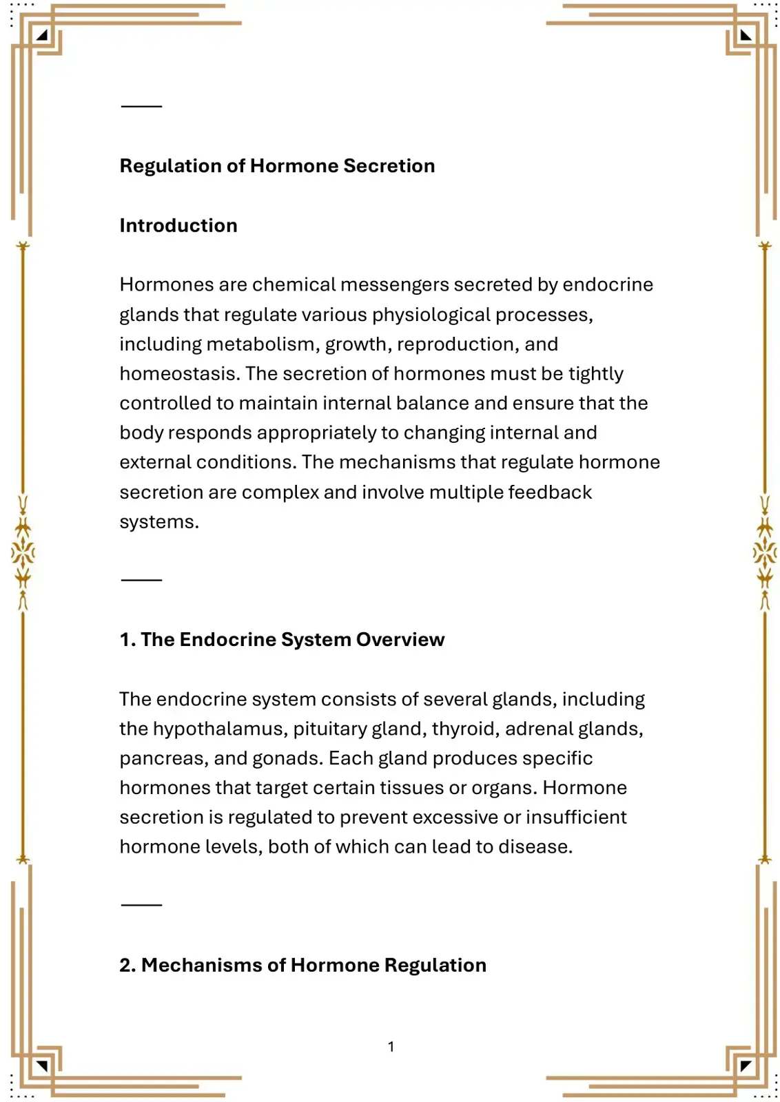 غلاف كتاب Regulation of Hormone Secretion