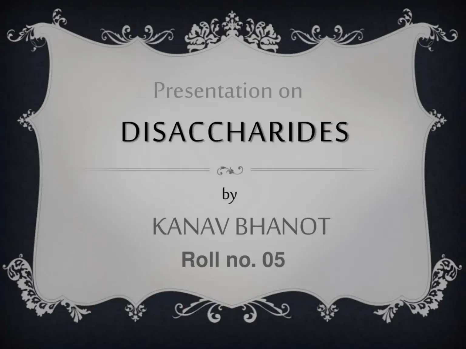 غلاف كتاب DISACCHARIDES