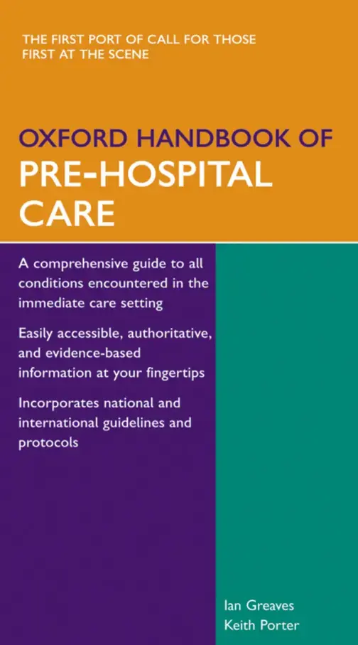 غلاف كتاب OXFORD HANDBOOK OF PRE-HOSPITAL CARE