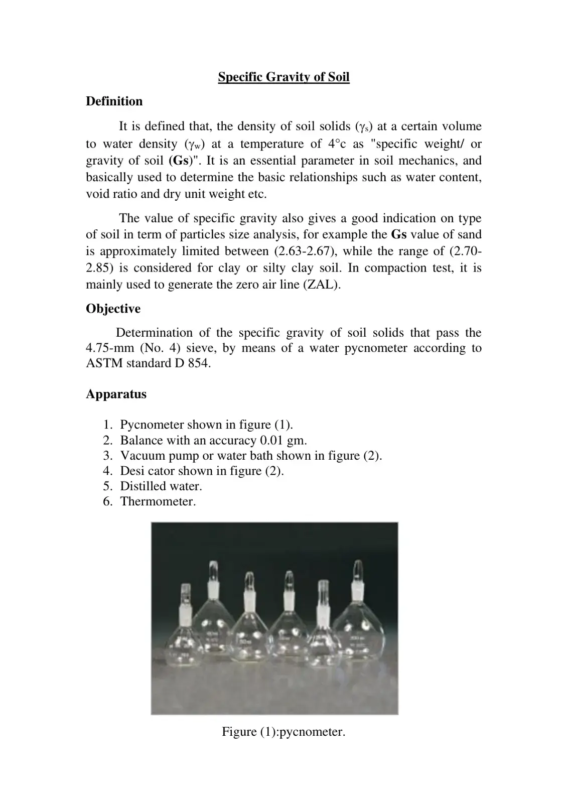 غلاف كتاب Specific Gravity of Soil