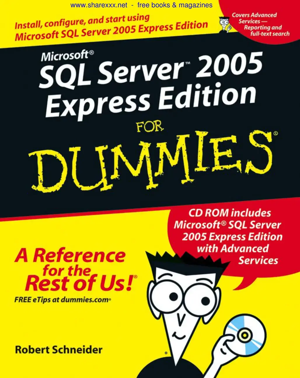 غلاف كتاب SQL Server 2005 Express Edition for Dummies