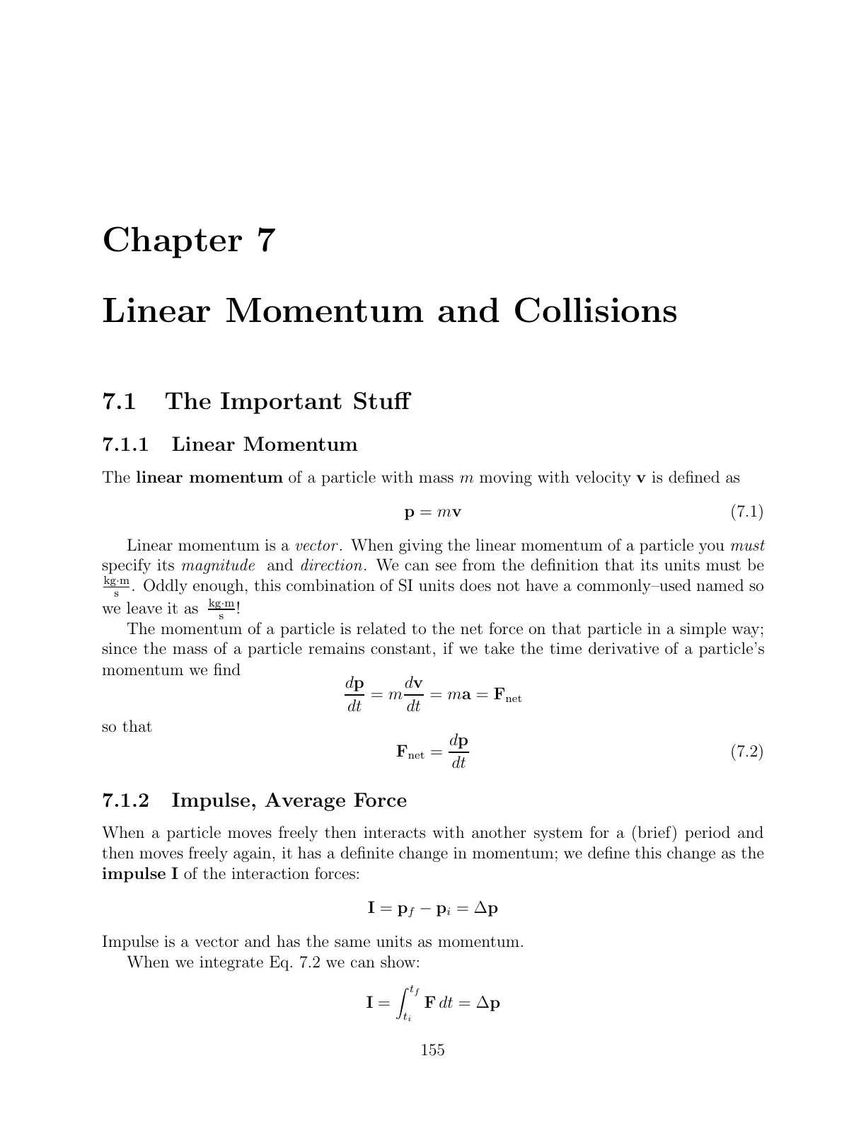 غلاف كتاب Chapter 7 Linear Momentum and Collisions