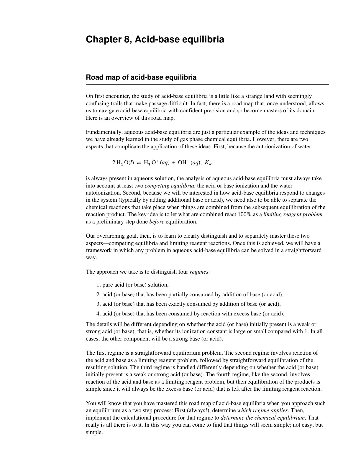 غلاف كتاب Road map of acid-base equilibria