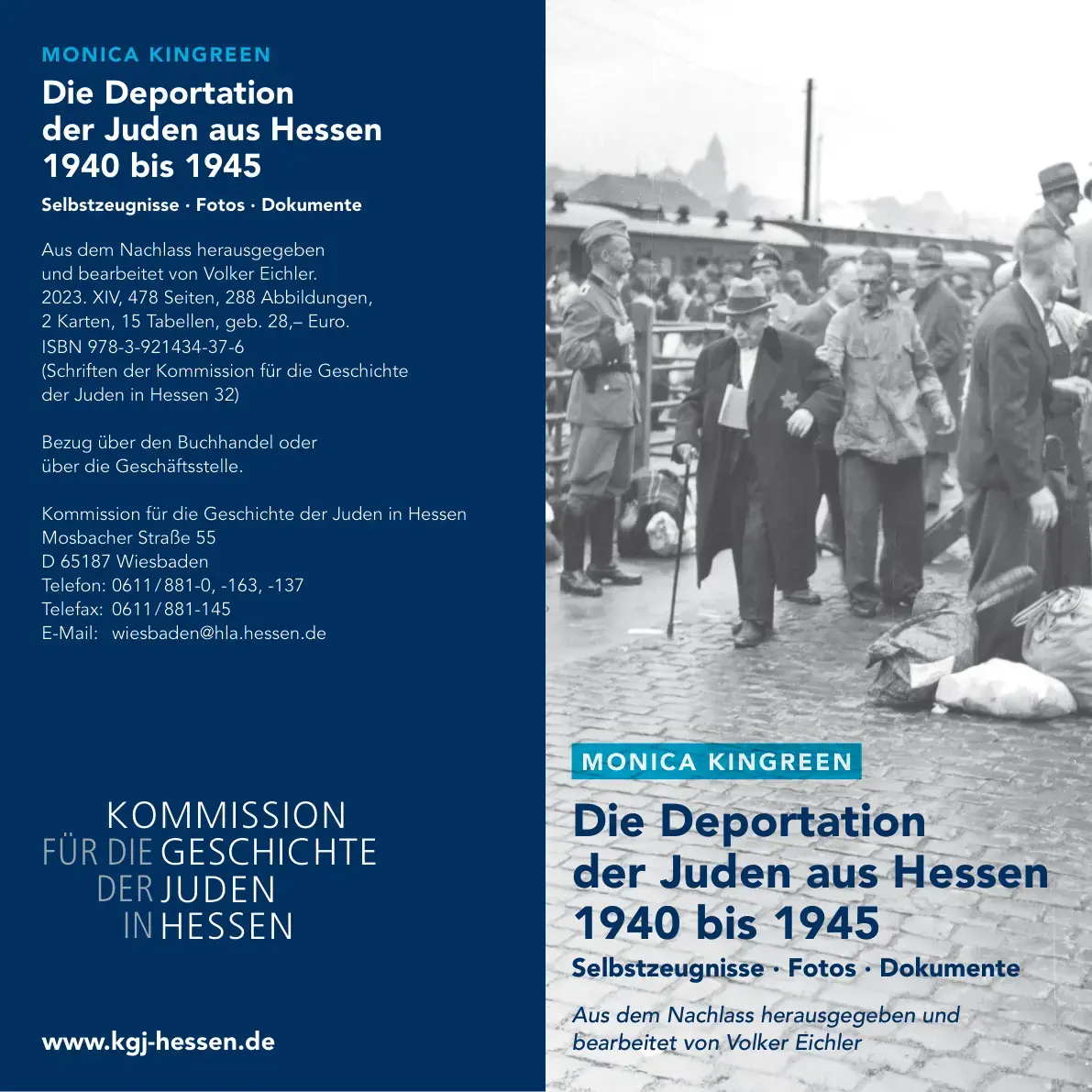 غلاف كتاب Die Deportation der Juden aus Hessen 1940 bis 1945: Selbstzeugnisse Fotos Dokumente