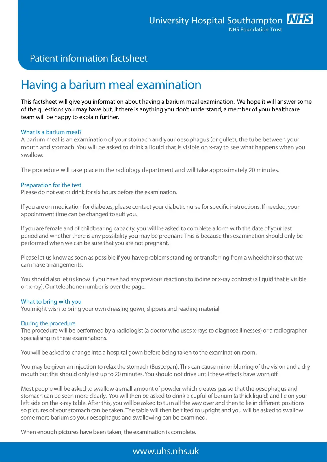 غلاف كتاب Having a Barium Meal Examination