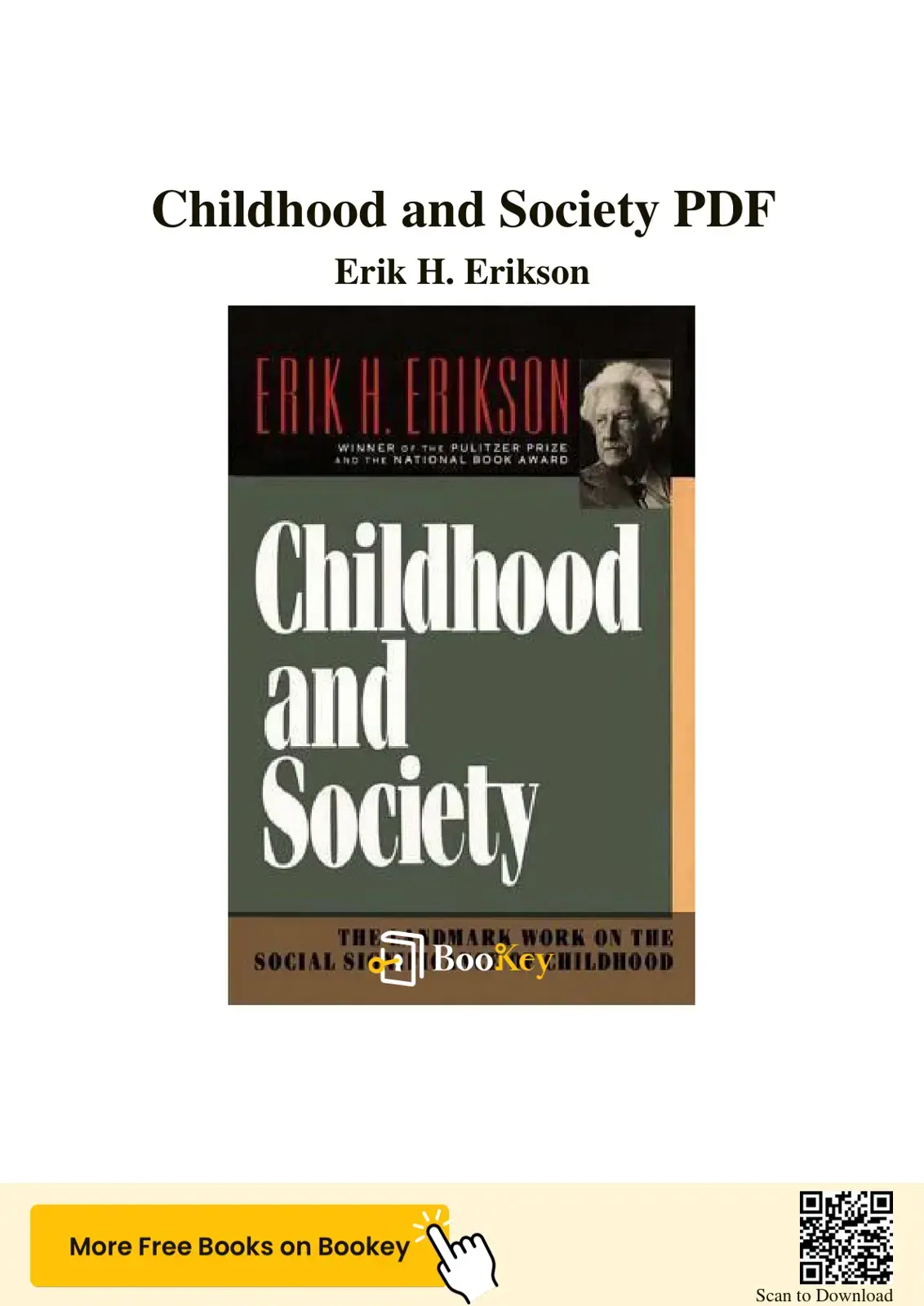 غلاف كتاب Childhood and Society