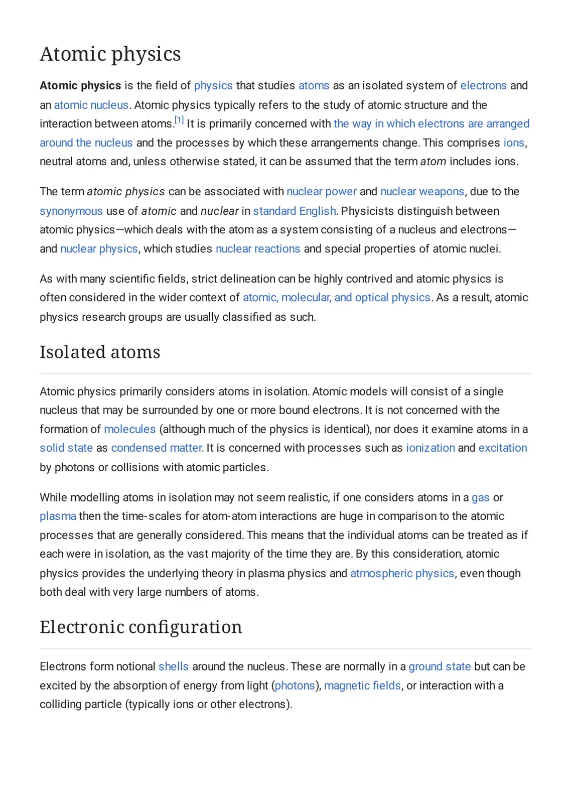 غلاف كتاب Atomic physics