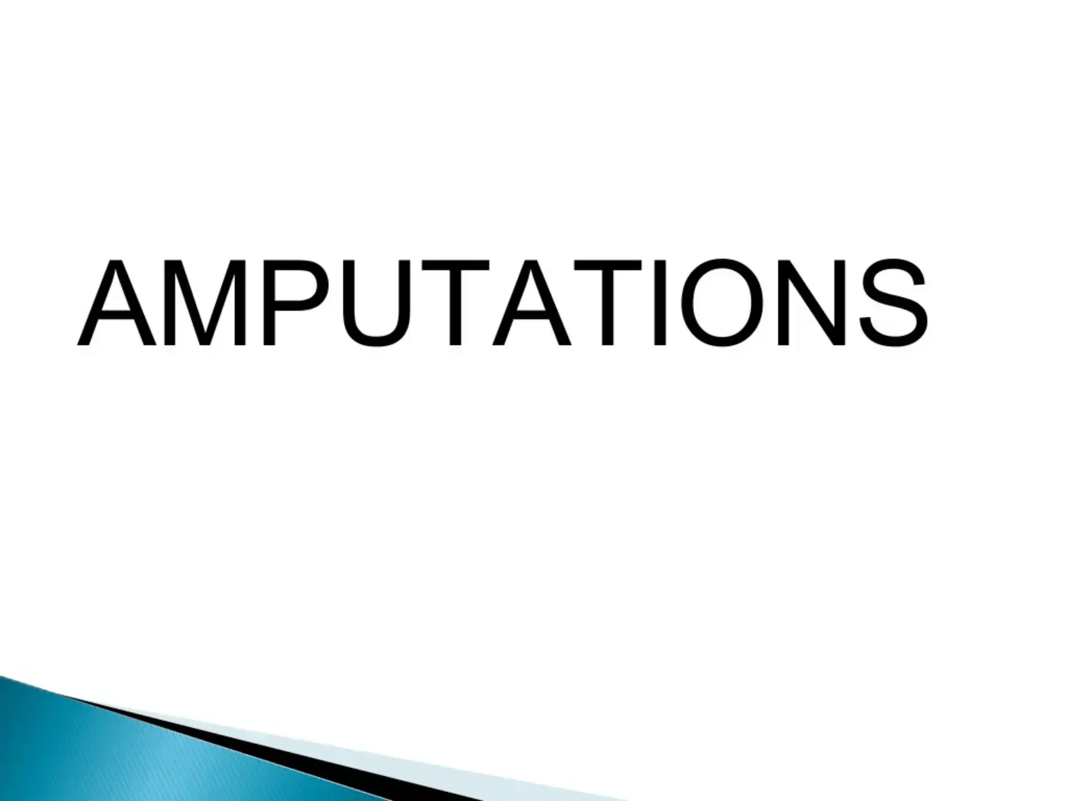 غلاف كتاب AMPUTATIONS