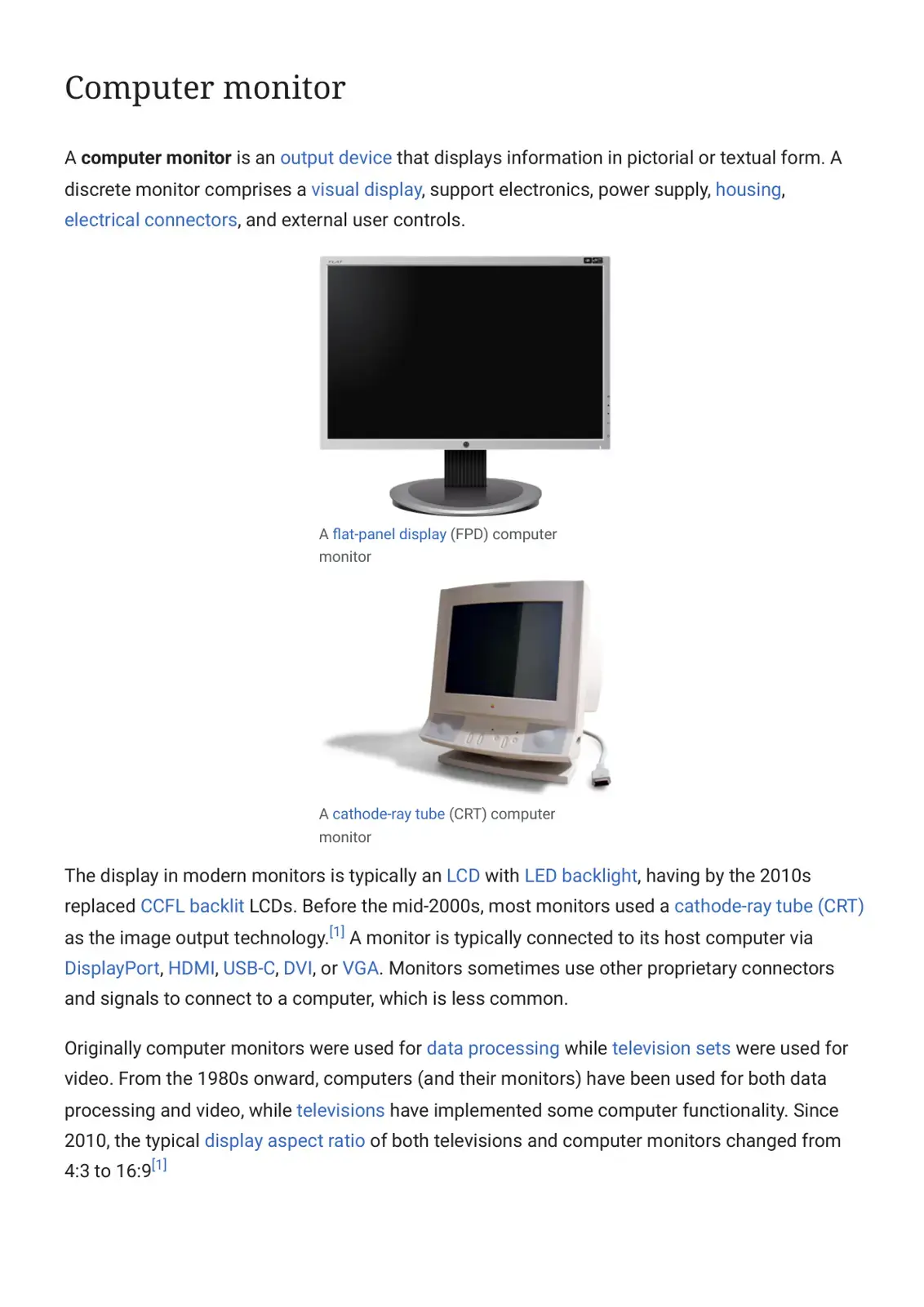 غلاف كتاب Computer Monitor