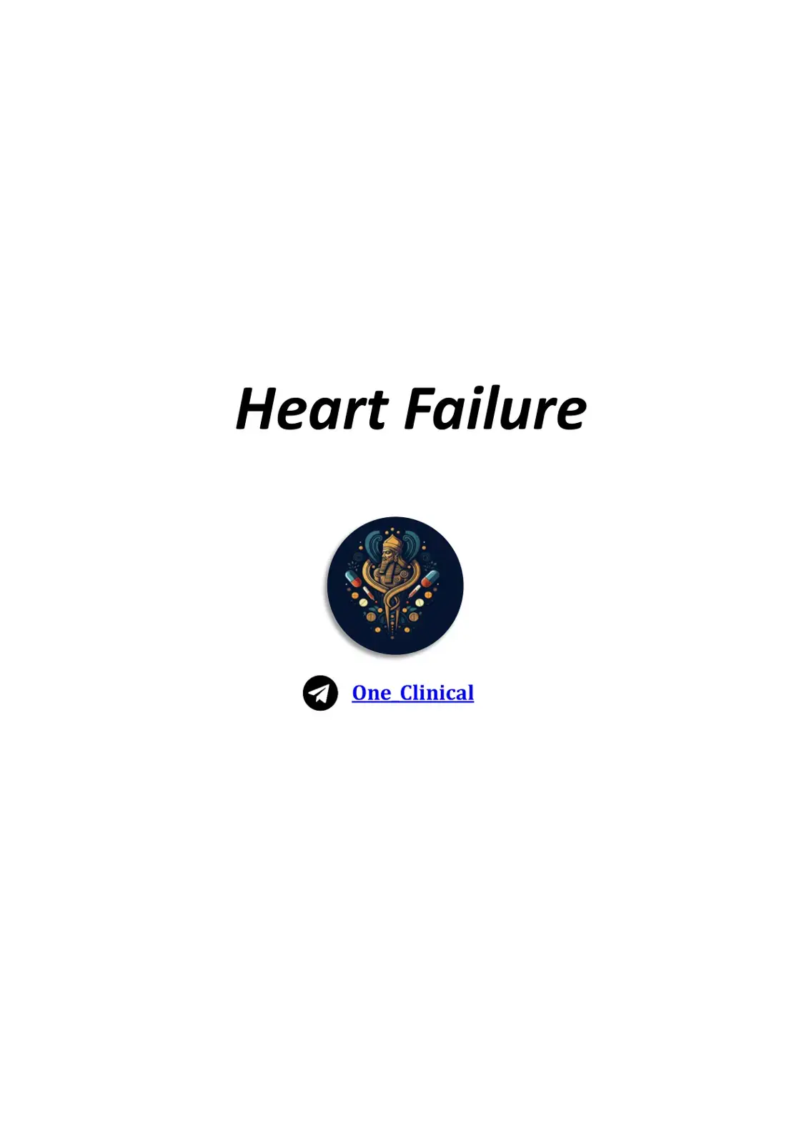 غلاف كتاب Heart Failure One Clinical