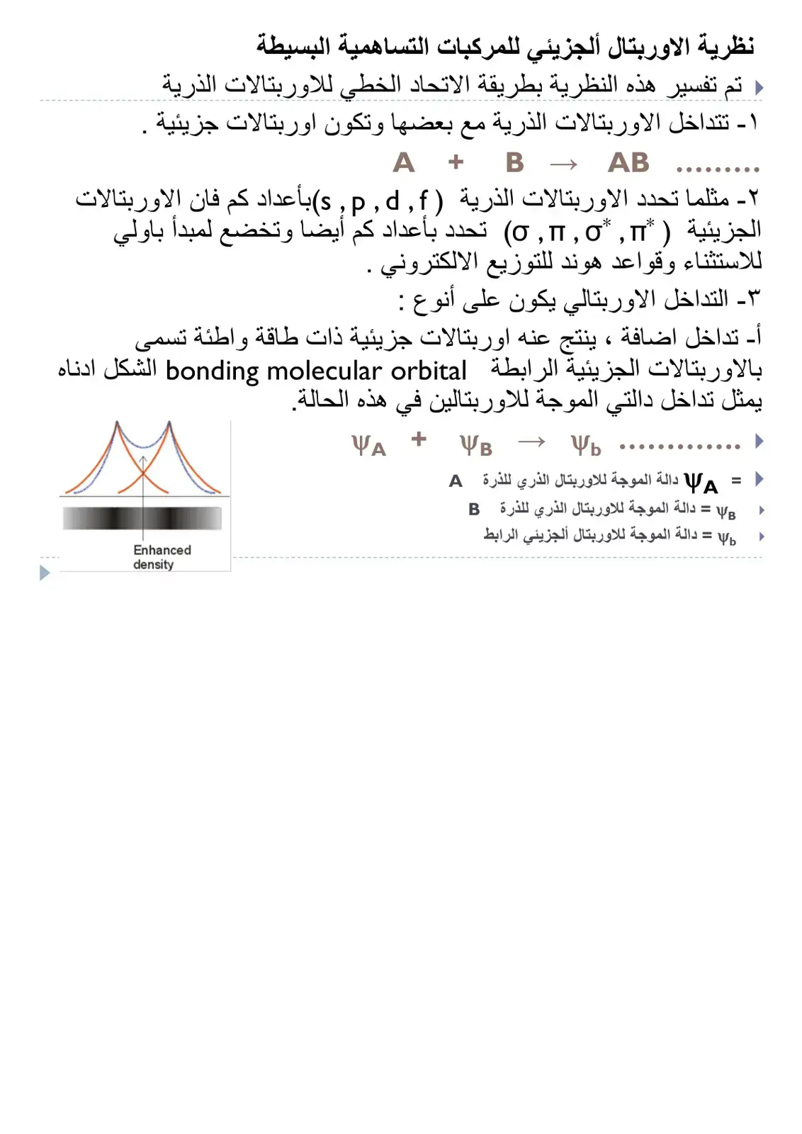 غلاف كتاب نظرية الأوربيتال الجزيئي للمركبات التساهمية البسيطة