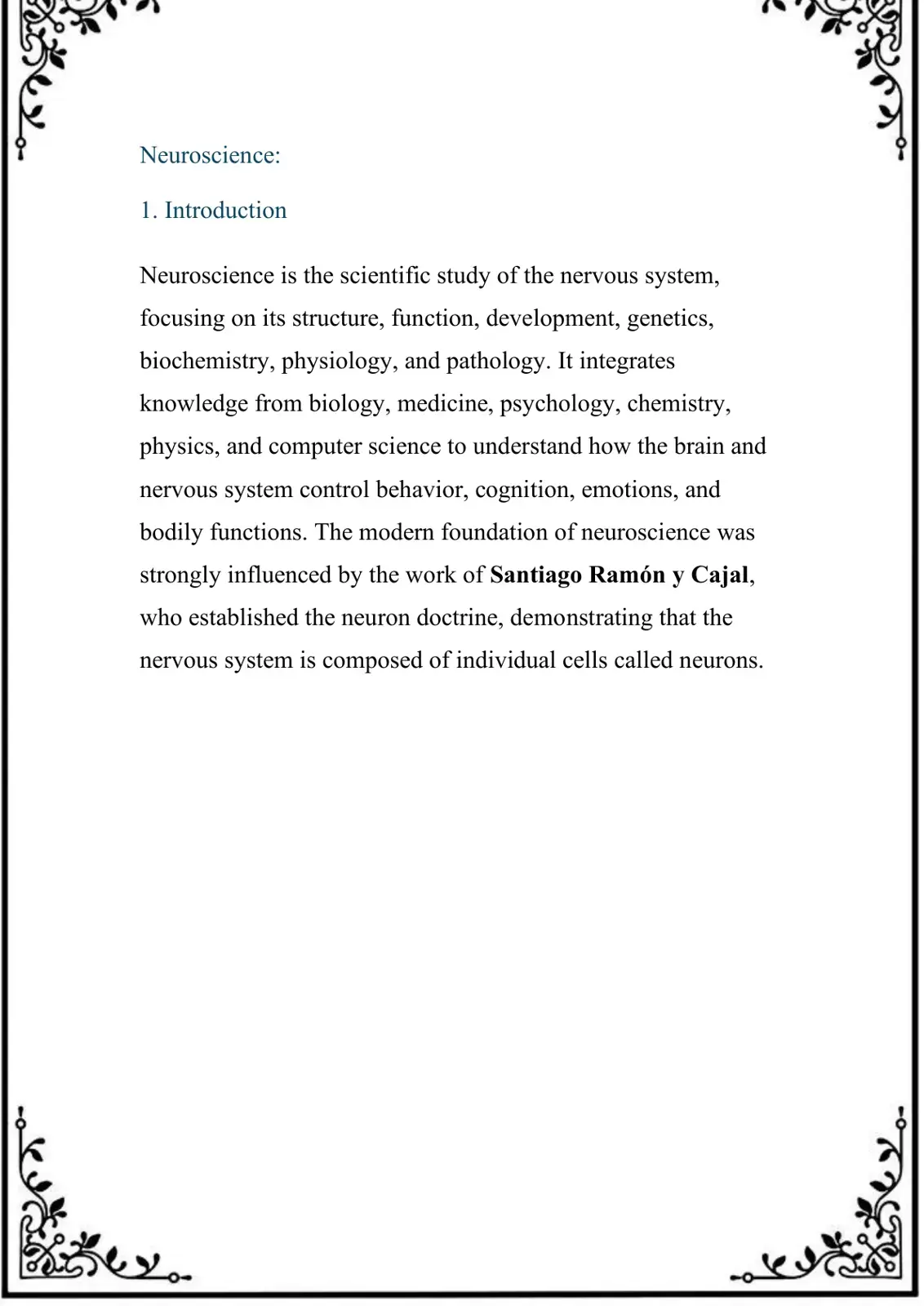 غلاف كتاب Neuroscience