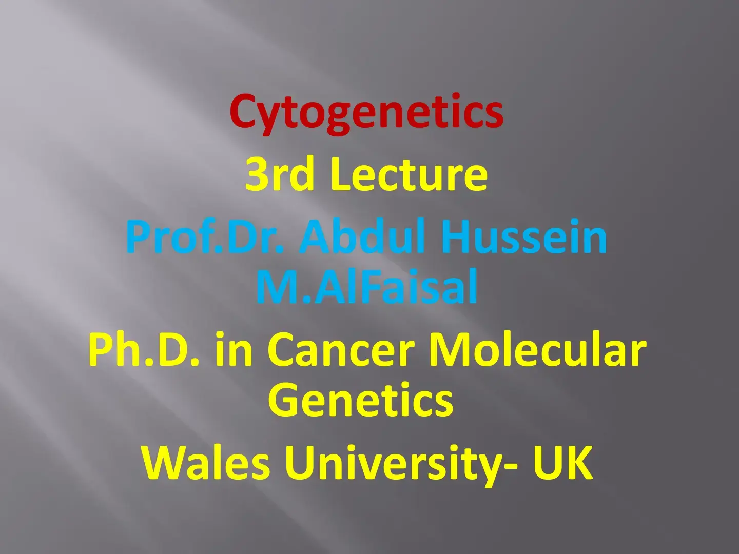 غلاف كتاب Cytogenetics