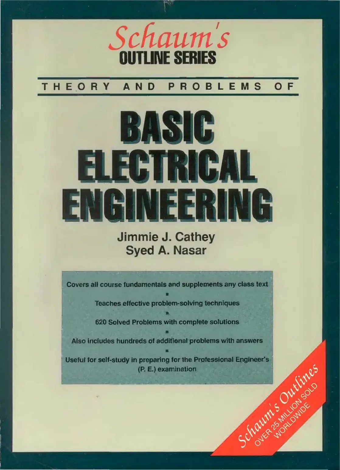 غلاف كتاب THEORY AND PROBLEMS OF BASIC ELECTRICAL ENGINEERING
