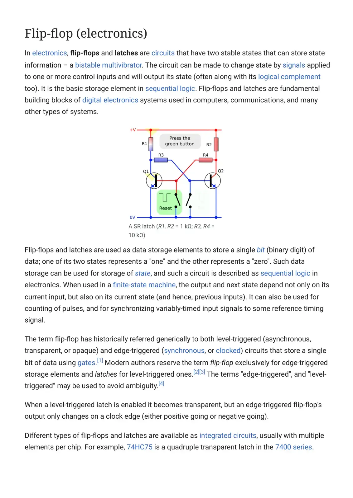 غلاف كتاب Flip-flop (electronics)