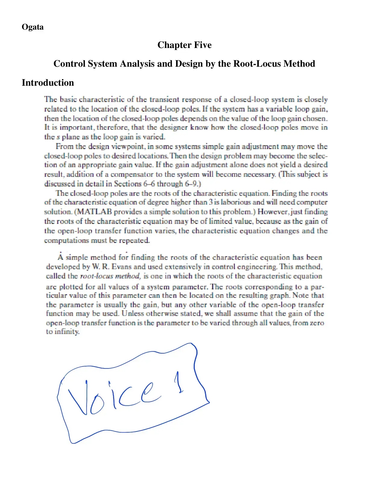 غلاف كتاب Control System Analysis and Design by the Root-Locus Method