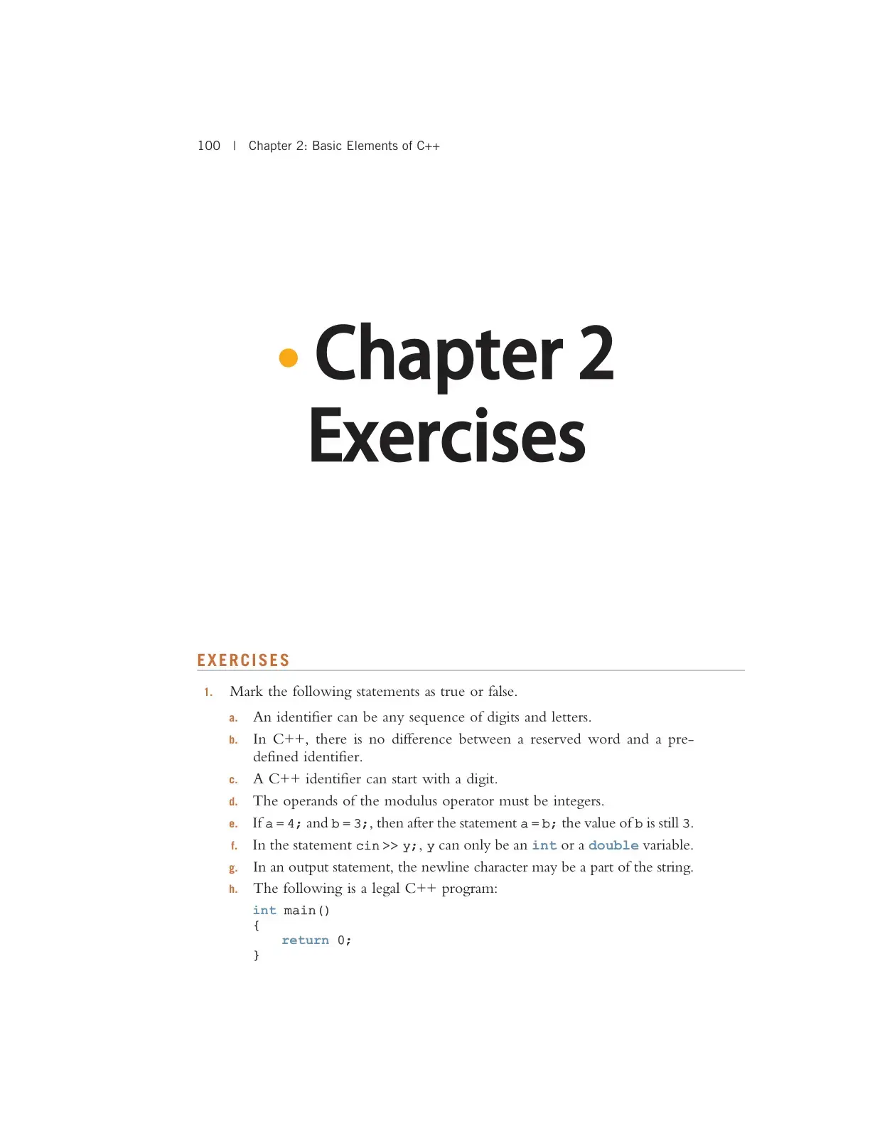 غلاف كتاب Chapter 2: Basic Elements of C++