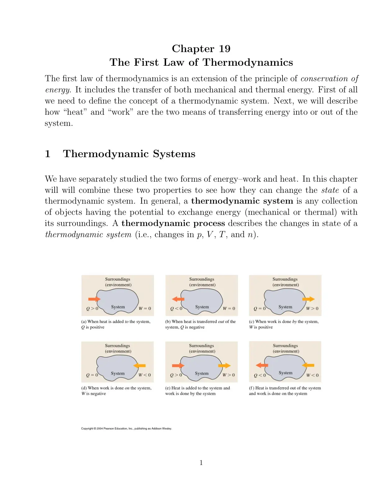غلاف كتاب The First Law of Thermodynamics