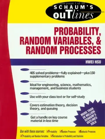 غلاف كتاب PROBABILITY, RANDOM VARIABLES, & RANDOM PROCESSES