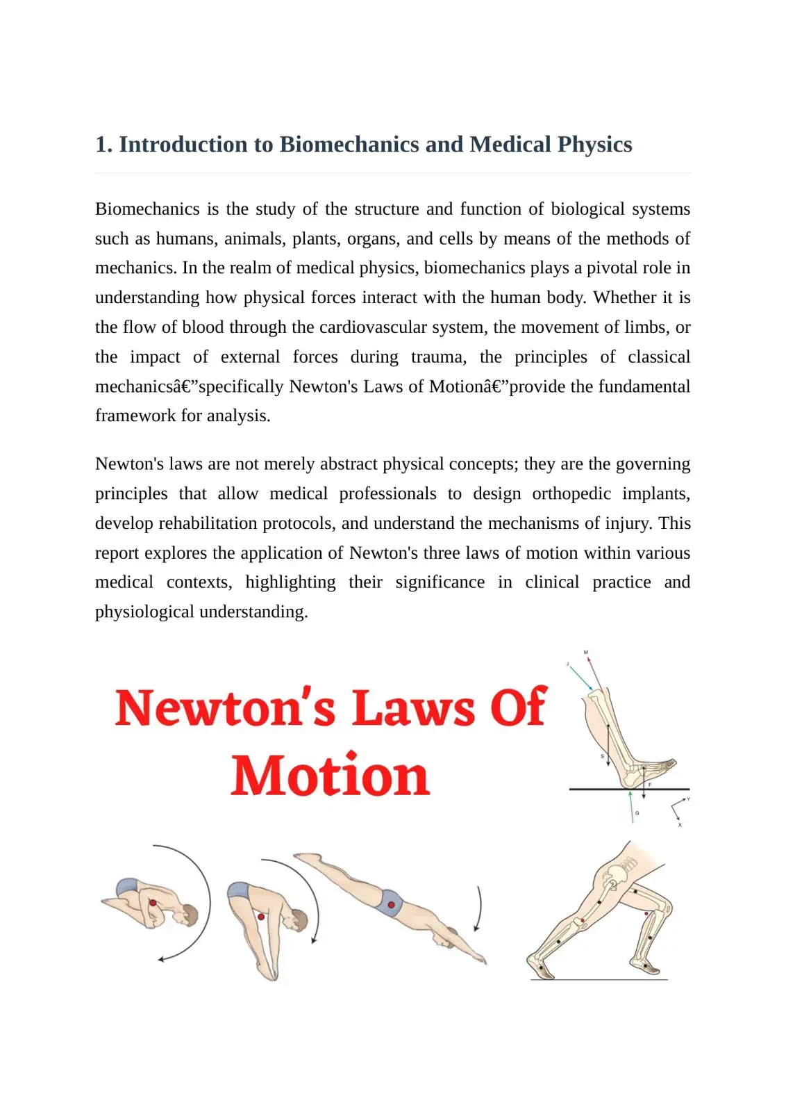 غلاف كتاب Introduction to Biomechanics and Medical Physics