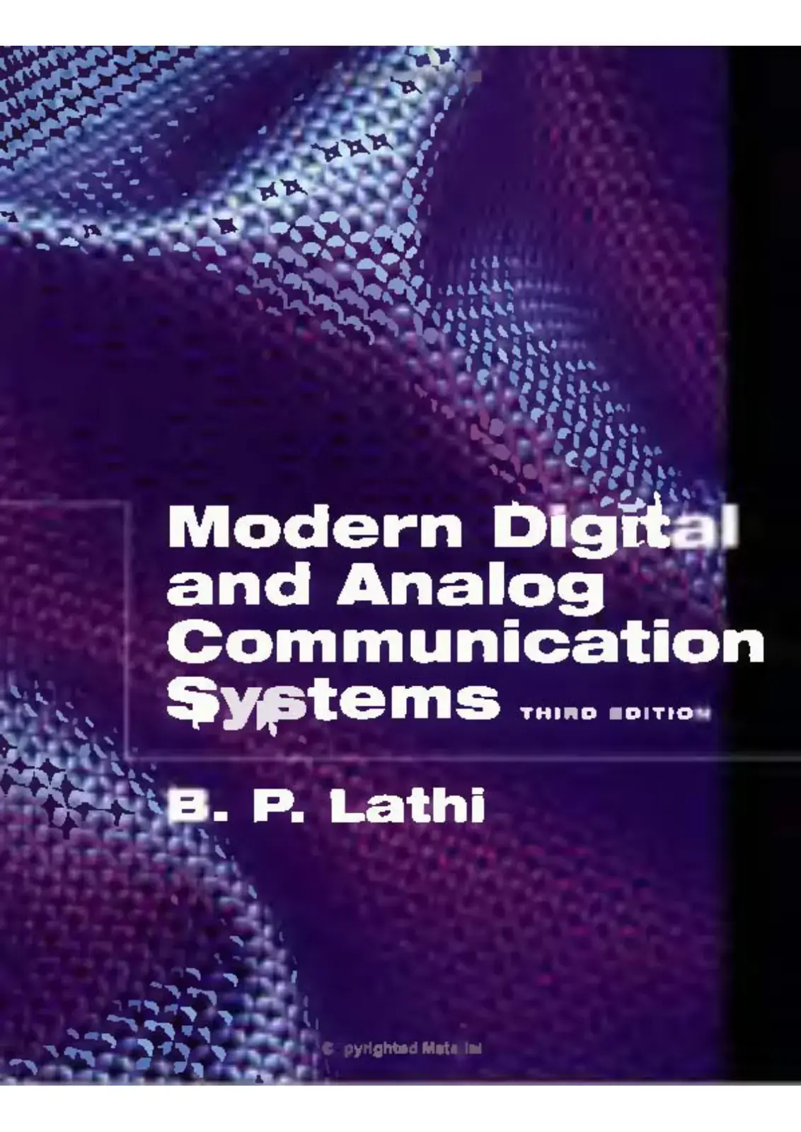 غلاف كتاب Modern Digital and Analog Communication Systems