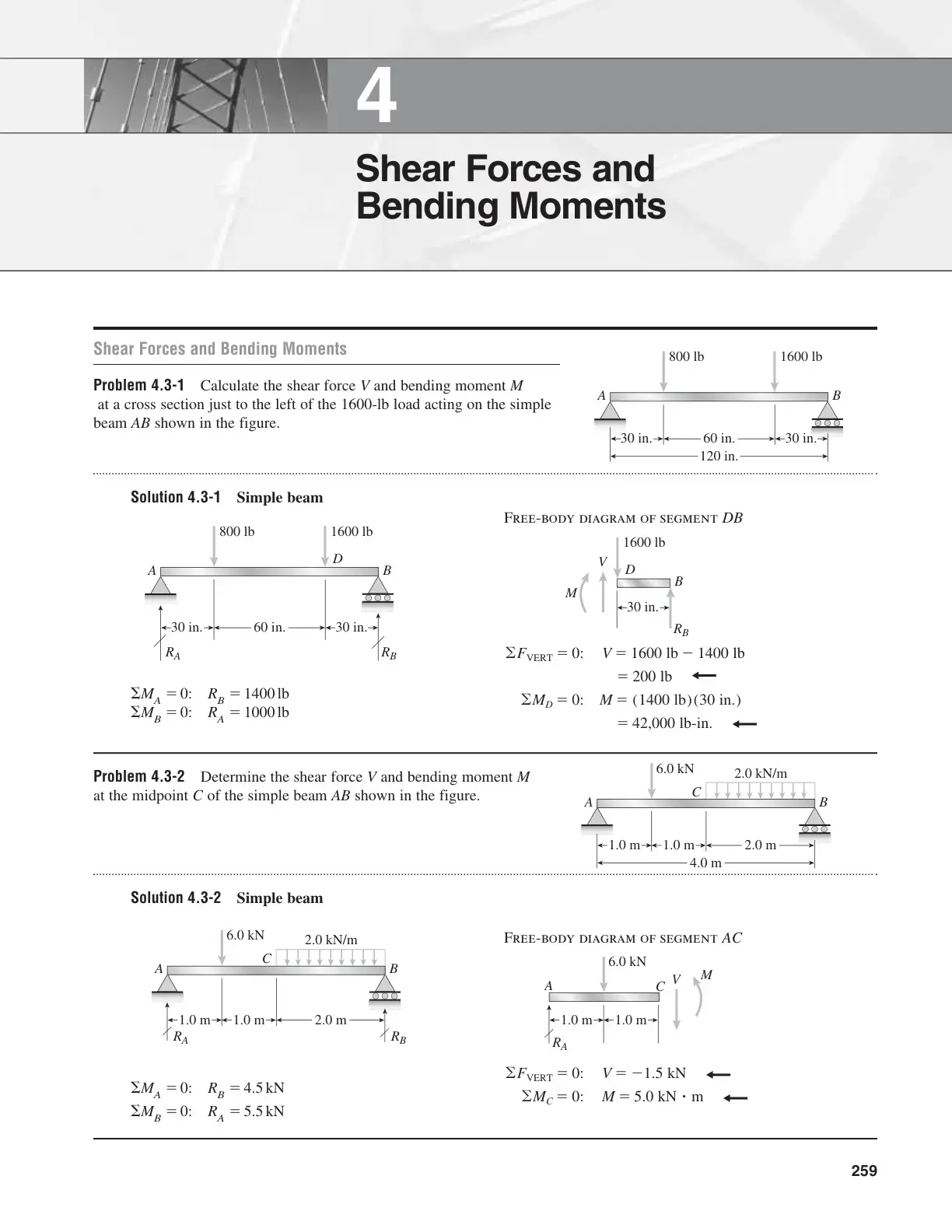 غلاف كتاب Shear Forces and Bending Moments