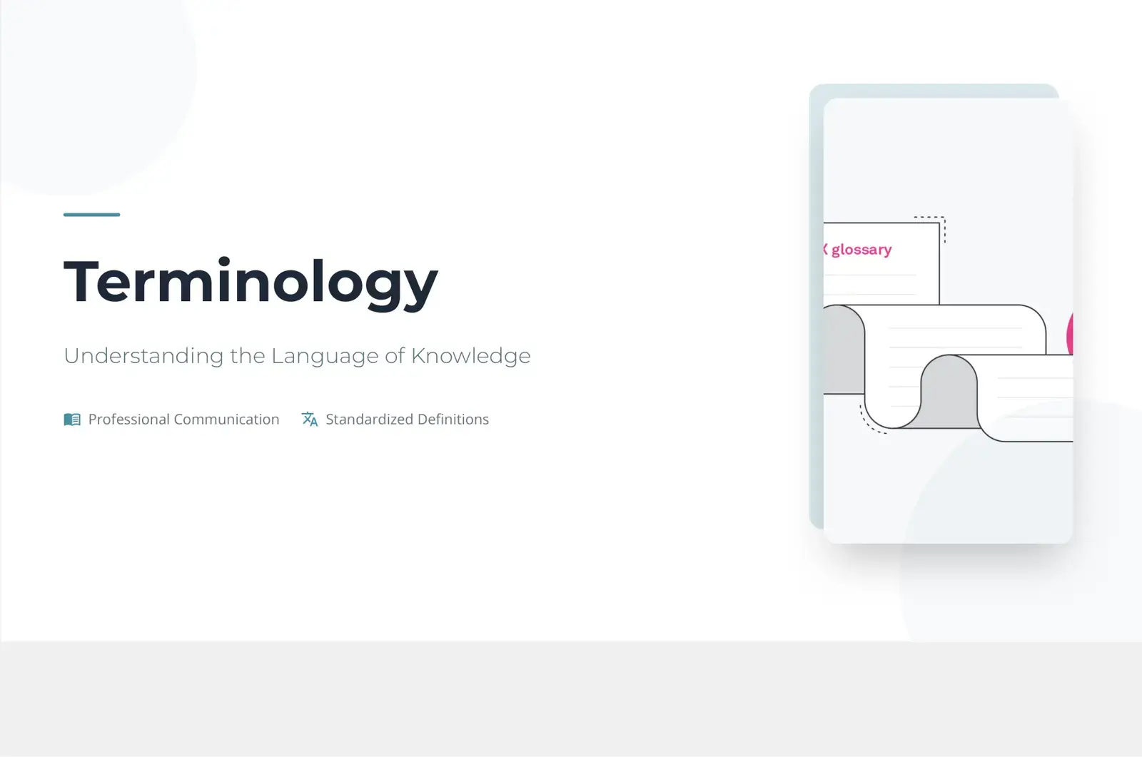 غلاف كتاب Terminology Understanding the Language of Knowledge Professional Communication A Standardized Definitions Glossary
