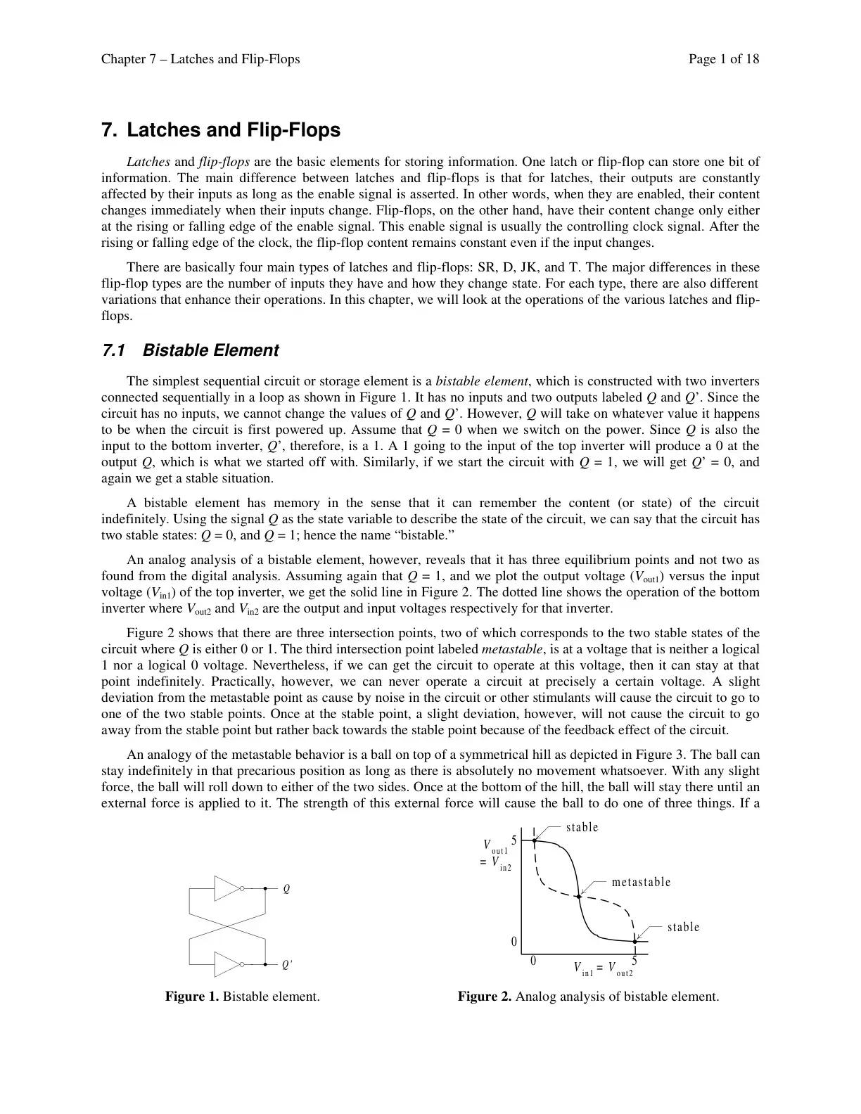 غلاف كتاب Chapter 7 - Latches and Flip-Flops