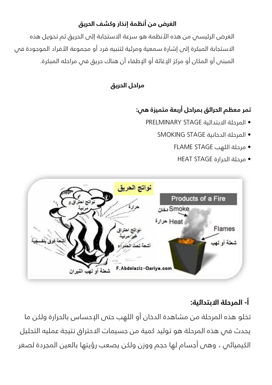 غلاف كتاب الغرض من أنظمة إنذار وكشف الحريق