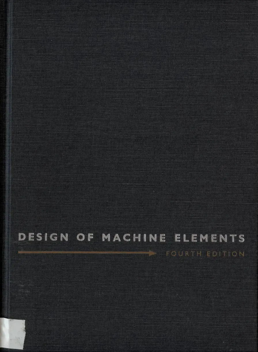 غلاف كتاب DESIGN OF MACHINE ELEMENTS