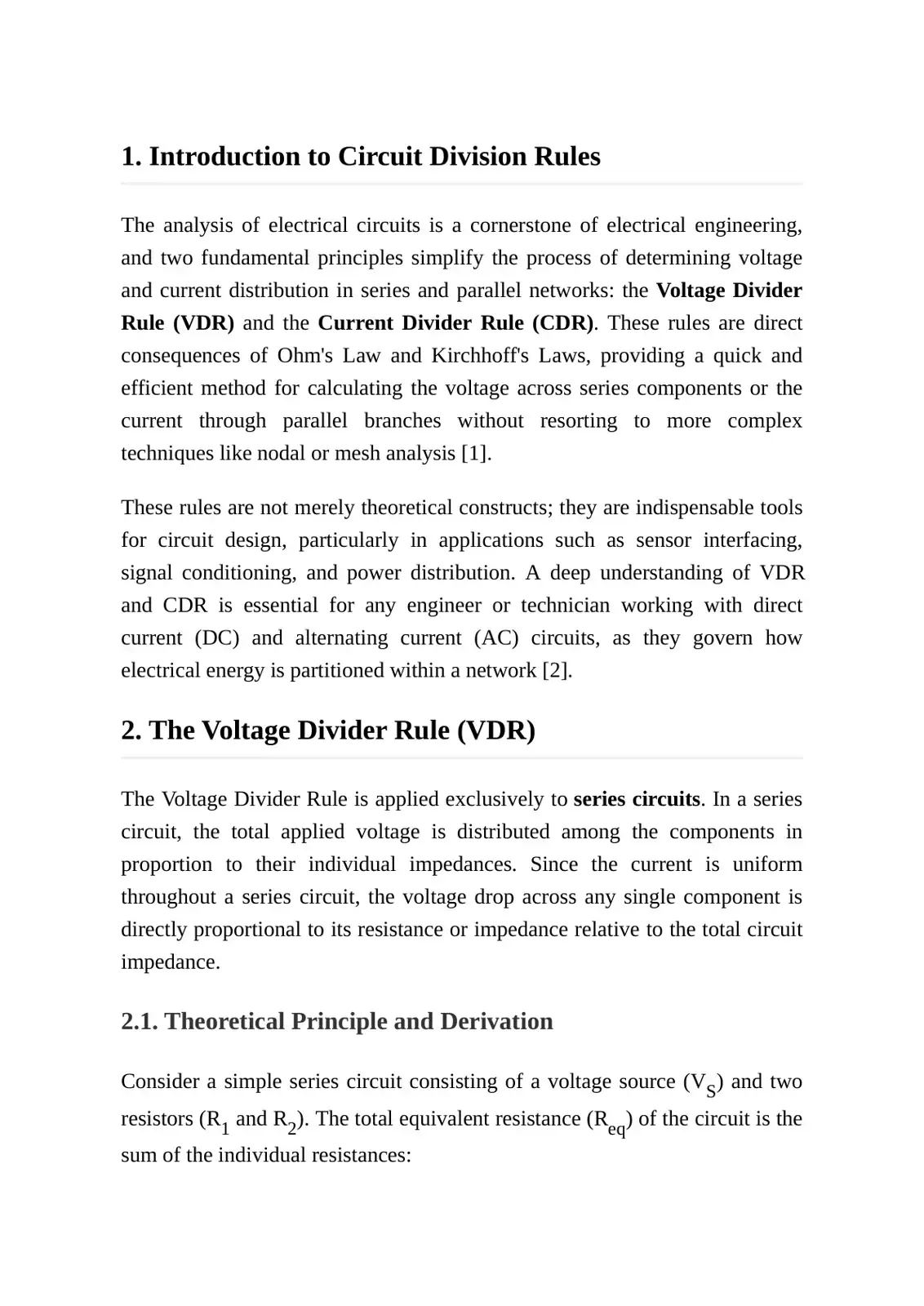غلاف كتاب Introduction to Circuit Division Rules