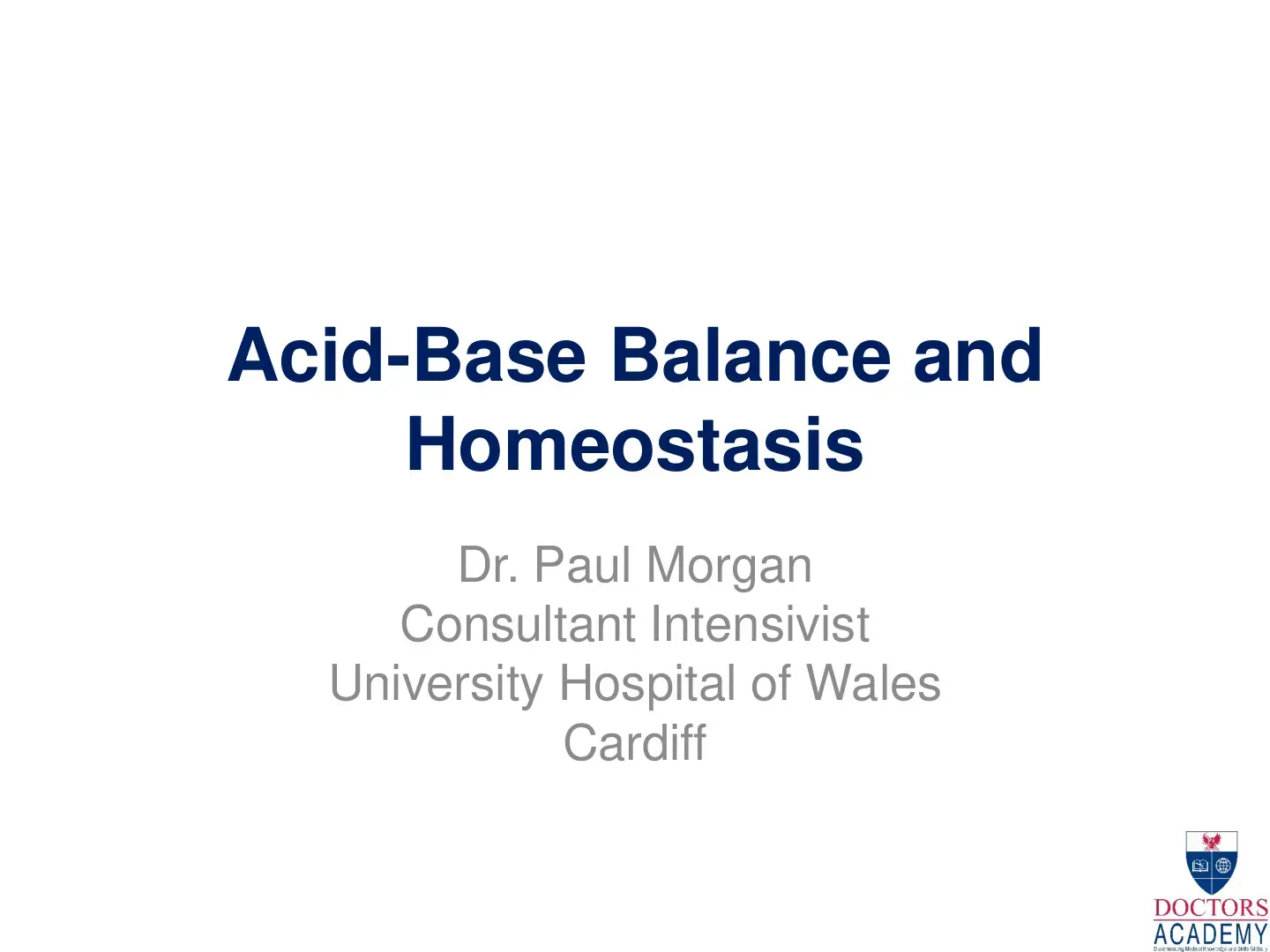 غلاف كتاب Acid-Base Balance and Homeostasis