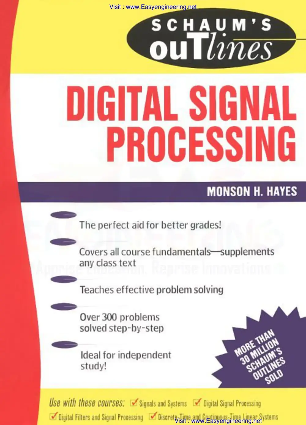 غلاف كتاب SCHAUM'S OUTLINES DIGITAL SIGNAL PROCESSING
