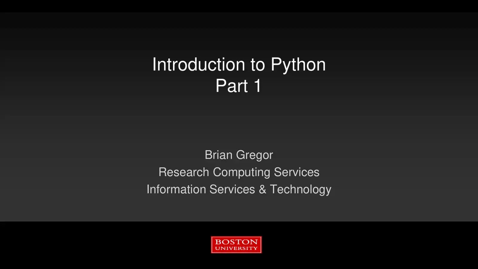 غلاف كتاب Introduction to Python Part 1