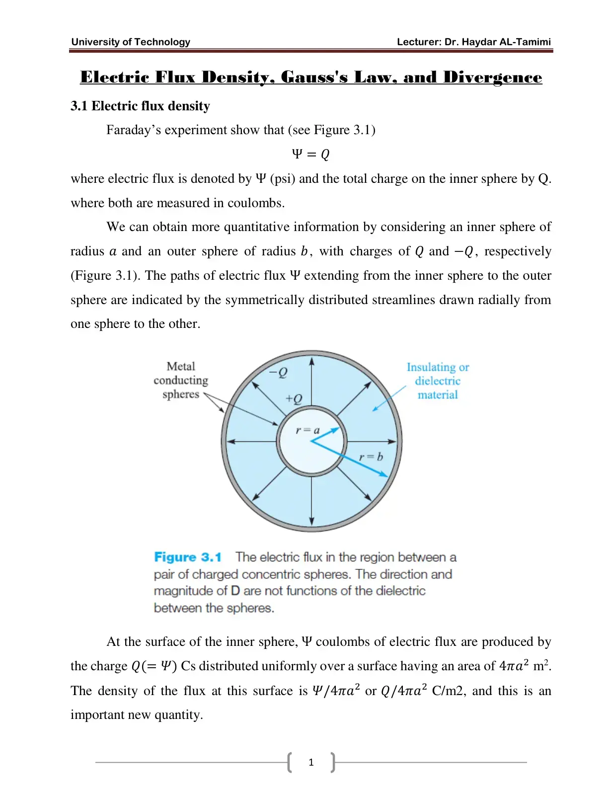 غلاف كتاب Electric Flux Density, Gauss's Law, and Divergence