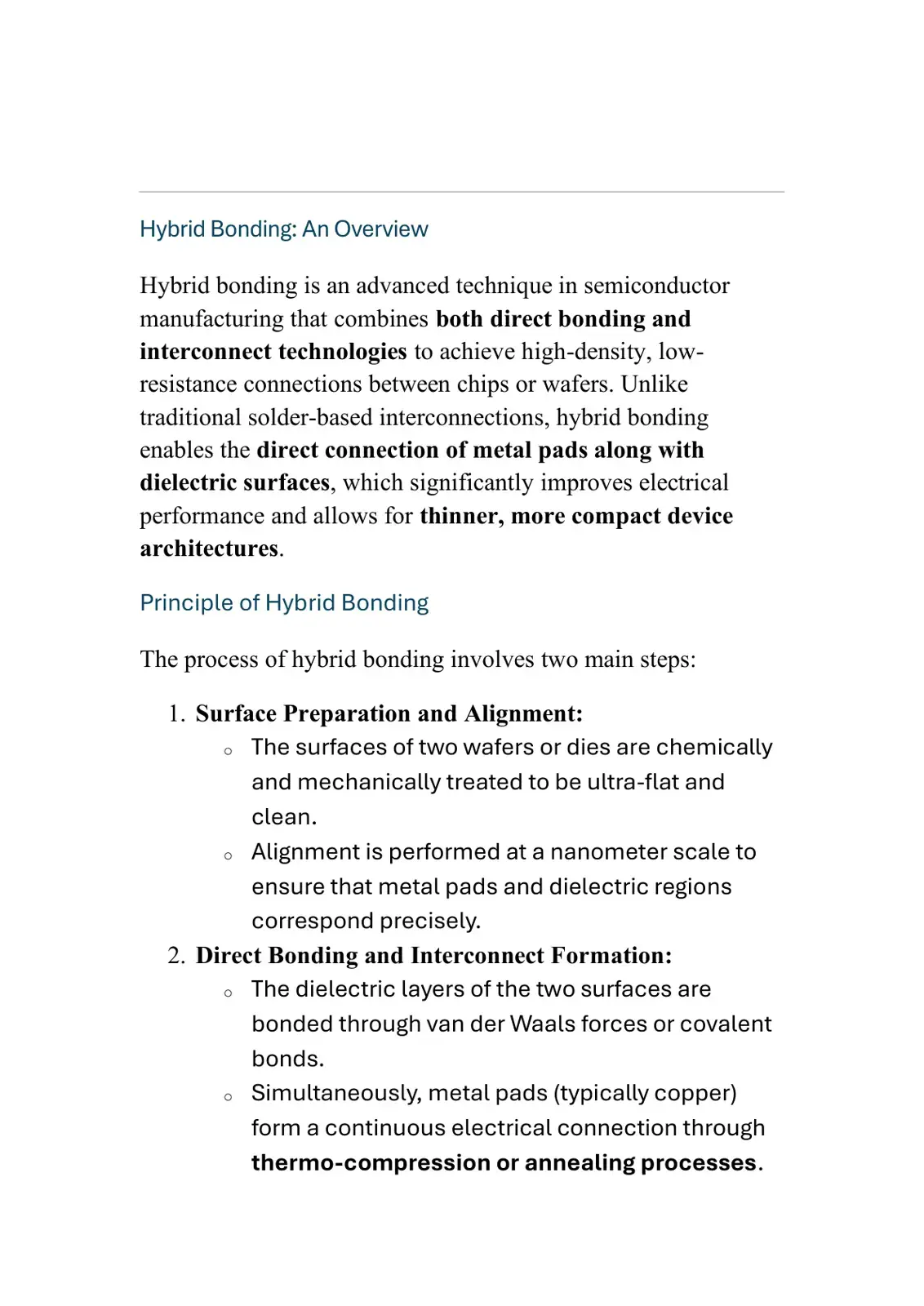 غلاف كتاب Hybrid Bonding: An Overview