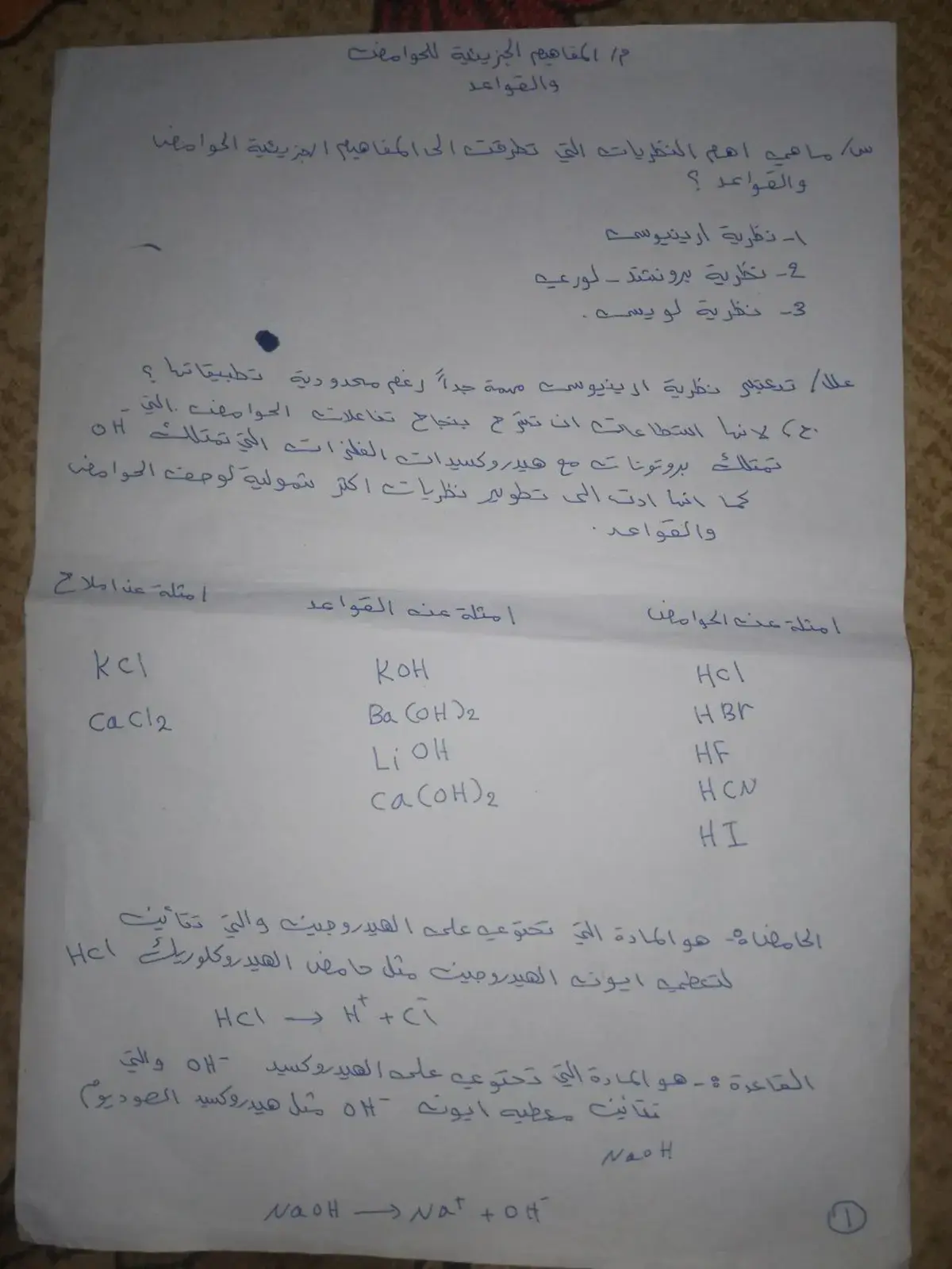 غلاف كتاب المفاهيم الجزيئية للحوامض والقواعد