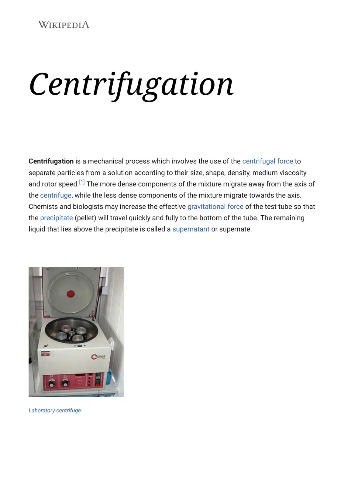غلاف كتاب Centrifugation