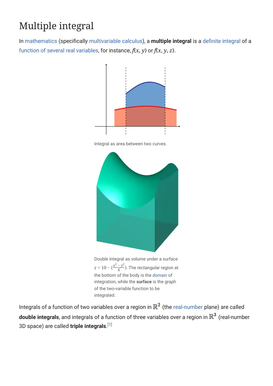 غلاف كتاب Multiple integral