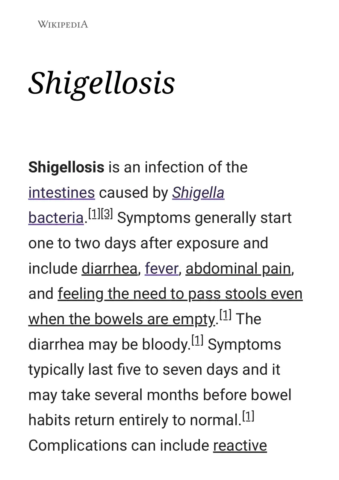 غلاف كتاب Shigellosis
