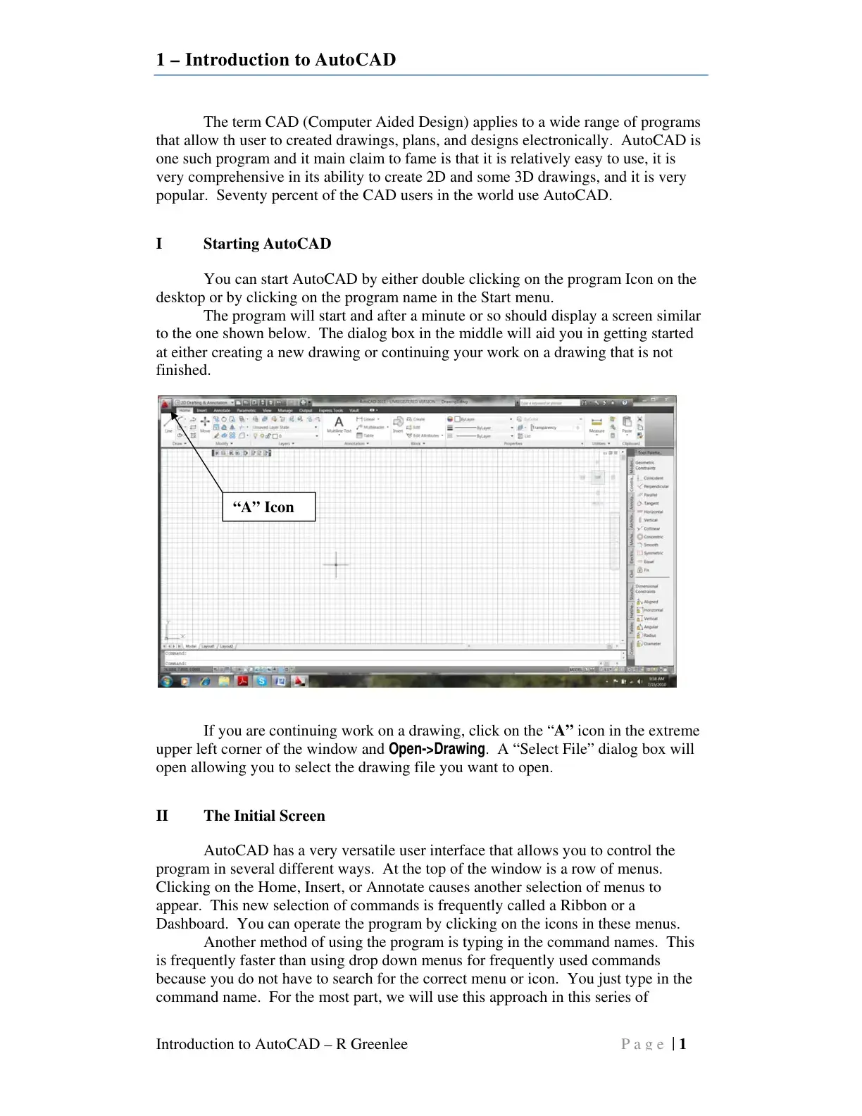 غلاف كتاب Introduction to AutoCAD
