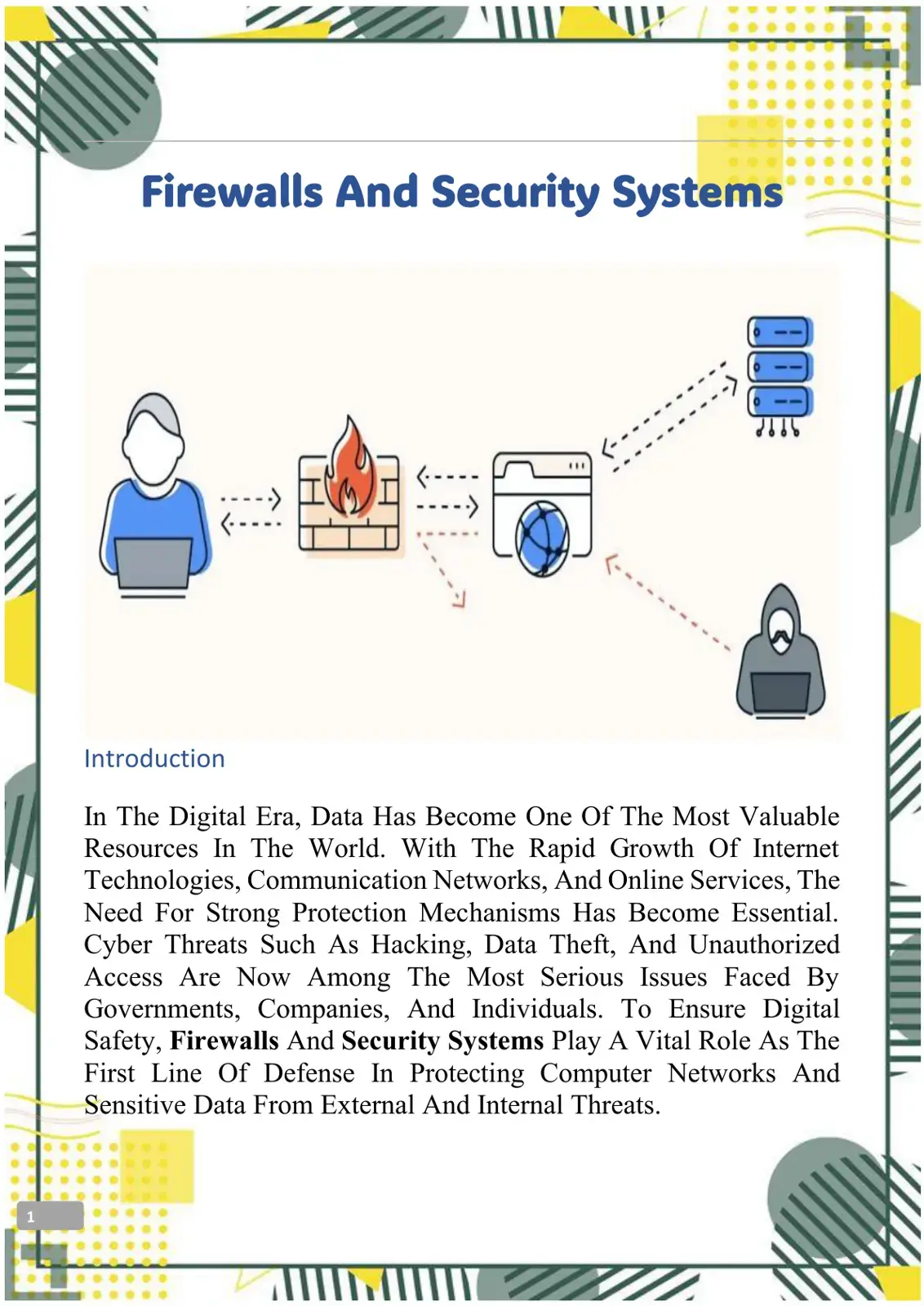 غلاف كتاب Firewalls And Security Systems