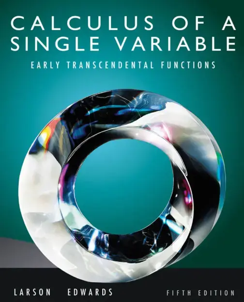 غلاف كتاب CALCULUS OF A SINGLE VARIABLE EARLY TRANSCENDENTAL FUNCTIONS